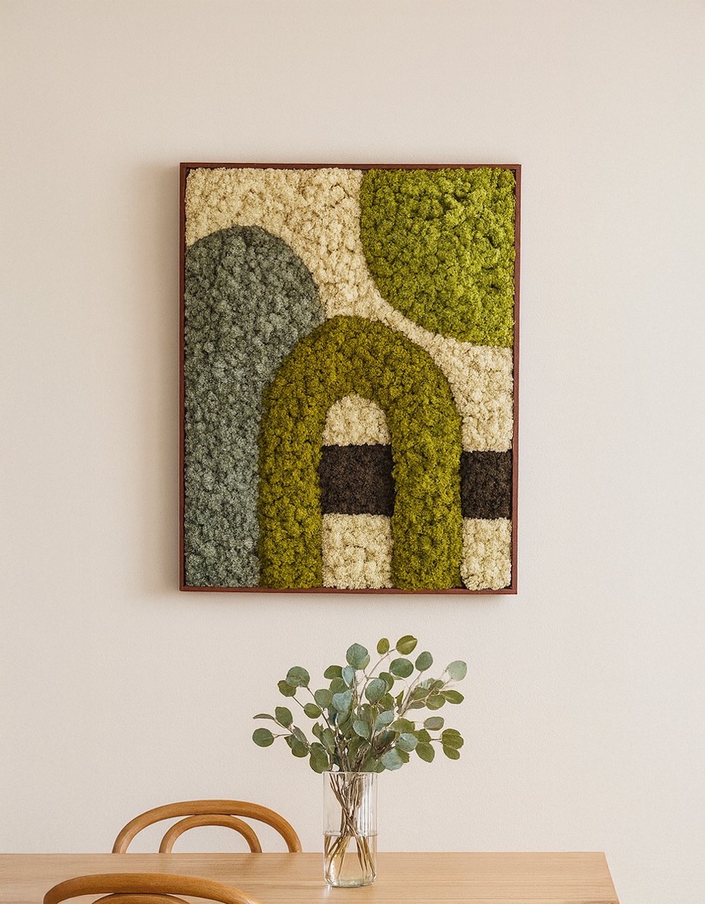 FotoJapandi moskunst voor een rustige muur